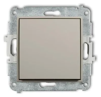 Obrázek produktu pro Spínač pro schodiště (jedno tlačítko bez symbolu), barva taupe, model 60MWP-3.1