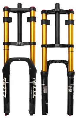 Image de Omgoods - Fourche avant pour VTT, 20 pouces/26 pouces, avec amortisseur