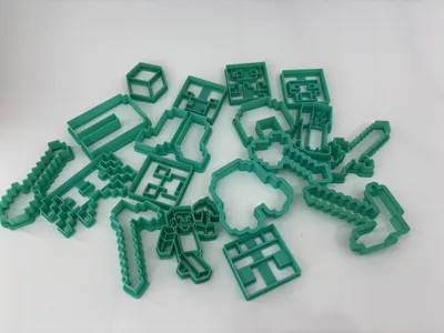 Produktbild von Minecraft Ausstecher Set 18 Stück Kunststoff