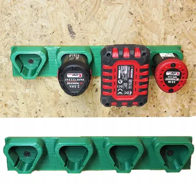 Obrázek produktu pro Byellow Držák na 4 baterie PARKSIDE X12V organizér