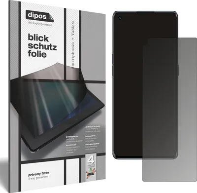 Produktbild von Blickschutzfolie für Oppo Reno6 Pro matt Schutzfolie Folie Display Schutz dipos