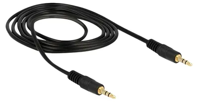 Produktbild von Delock - Audiokabel - mini-phone stereo 3.5 mm männlich zu mini-phone stereo 3.5 mm männlich - 1 m - Schwarz