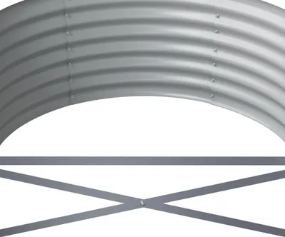 Immagine prodotto di Letto Giardino Acciaio Zincato 440x80x36 cm Grigio