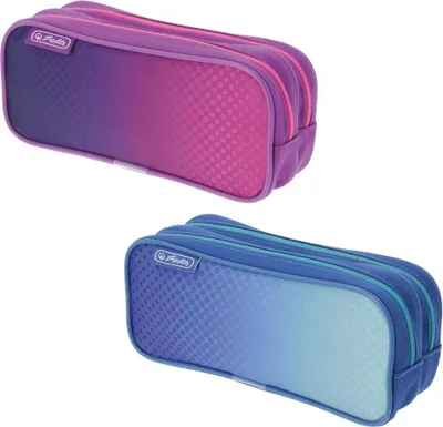 Produktbild von Herlitz 50046454, Weiches Federmäppchen, Polyester, Gemischte Farben, Einfarbig, Drinnen, Junge/Mädchen