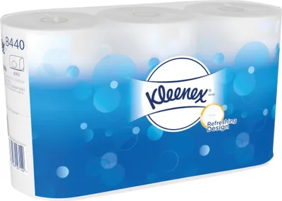 Produktbild von Kleenex Toilettenpapier 8440 3lagig 350Blatt weiß 6Rl./Pack.