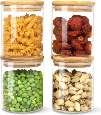Produktbild von 4-Teil-Glaskocher-Set - luftdicht - 500 ml - borosilicatglas