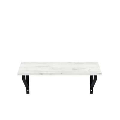 Image de AKKE Blanc Craft Étagère à suspendre GINO-II moderne LOFT-style LxB : 80x20 cm