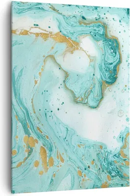 Produktbild von Bild auf Leinwand - Leinwandbild - Einteilig - Abstraktion blau Wasser modern - 70x100cm - Wand Bild - Wandbilder - Leinwanddruck - Wanddekoration - Leinwand bilder - Wandbild - PA70x100-2937