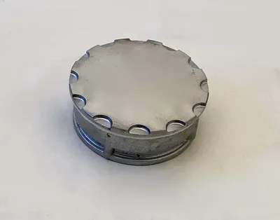Productafbeelding van Reinigingsbus van aluminium, rond, met ronde inbouwmanchet