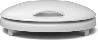 Produktbild von Calmwaters WC-Sitz erhöht, + 5 cm Erhöhung, stabiler Griff, Absenkautomatik,  EU, antibakteriell, universal, oval, Duroplast, Toilettensitz