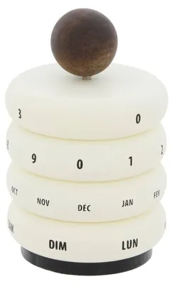 Produktbild von Homy-dauerkalender, 9,5 cm, weiß  - Atmosphera créateur d'intérieur