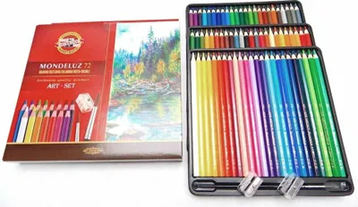 Zdjęcie produktu dla Kredki akwarelowe KOH-I-NOOR Mondeluz 3714 - 72 sztuki