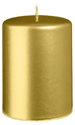 Produktbild von Stumpenkerzen Italiengold 100 x Ø 70 mm, 6 Stück