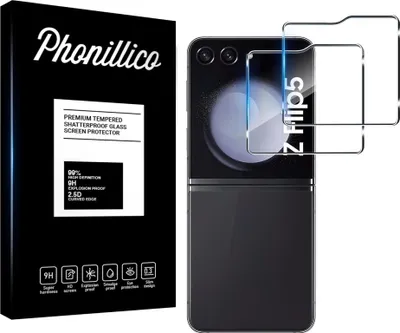 Obrázek produktu pro Tvrzené sklo pro Samsung Galaxy Z FLIP 5 [2 ks] Screen Protector Film Anti-scratch Glass Resistant Phonillico®