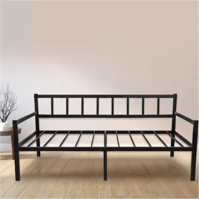 Zdjęcie produktu dla Łóżko 2 w 1 – łóżko z możliwością rozkładania – wymiary 92x212x36 cm – stelaż łóżka pod materac 90x200 cm – stelaż łóżka jednoosobowego z materacem sprężynowym