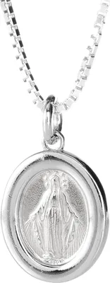 Produktbild von Karisma Silber 925 Kettenanhänger Heilige Maria Medaille Madonna mit Silberkette - 50.0 Zentimeter
