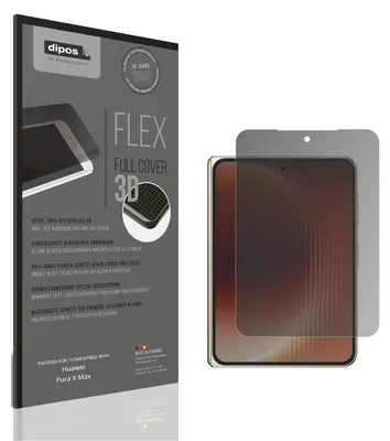 Produktbild von Full Cover Privacy Blickschutzfolie für Huawei Pura X Max Aussenseite Folie Anti-Shock