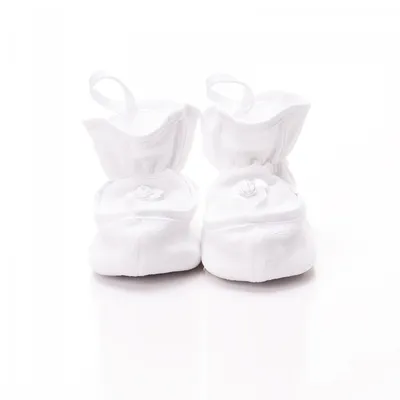 Produktbild von Toma Baby Taufschuhe Taufsocken 10cm / EU17 Weiß mit Rose
