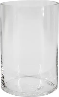 Produktbild von INNA-GLAS Blumenvase Zylinder Sansa Ocean, recycelt, klar, 15cm, Ø10cm - Glasvase