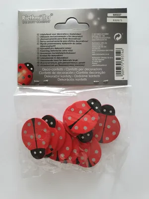 Produktbild von Ri500227 rot Deko Konfetti Tischdekoration Marienkäfer