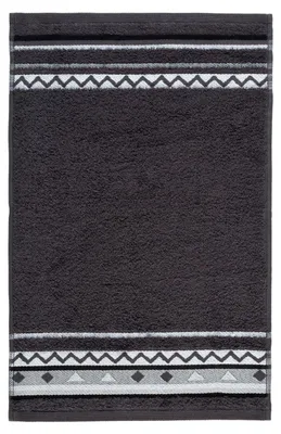 Zdjęcie produktu dla Ręcznik gościnny Möve Country, wykonany w 100% z bawełny frotte, wymiary 30 x 50 cm, kolor grafitowy