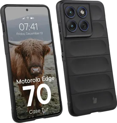 Produktbild von Robuste Handyhülle für Motorola Edge 70, Bizon Case Tur, Schwarz