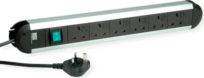 Image de BACHMANN PRIMO Multiprise 6x UK, interrupteur de protection totale des appareils, 1,75 m
