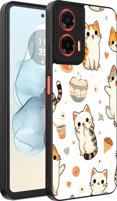Immagine prodotto di Smartphonica Custodia per telefono adatta a Motorola Moto G04 - G24 - G24 Power - E14 con stampa di gatto - Custodia posteriore in TPU con disegno di gatto