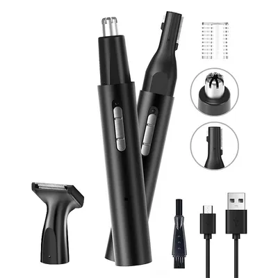 Produktbild von Nasenhaarschneider Ohrhaarschneider 3in1, Nasenhaartrimmer Trimmen von Nasen Augenbrauen Rasierer Nasenhaare Nasentrimmer Bart Trimmer Haar Retoo