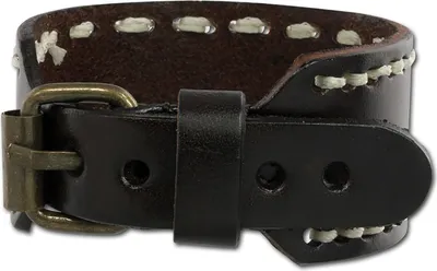 Image de SilberDream bracelet en cuir -vachette tannée- brun hommes hommes LAP526B