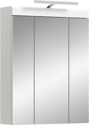 Immagine prodotto di Armadio a specchio per bagno Scout - bianco con illuminazione a 3 ante 60 x 79 cm