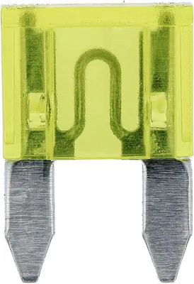 Mini-Flachsicherung 32V/20A gelb, 10 Stück