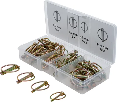 Produktbild von BGS 8087 Klappsplinten-Sortiment, 50-tlg.