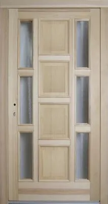 Produktbild von Haustür Fichte grundiert BB 117 1100 x 2105 mm links