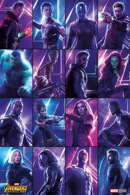 Produktbild von Pyramid Avengers Infinity War Heroes Poster 61x91.5cm.