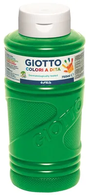 Image de Giotto peinture au doigt 750 ml couleur verte