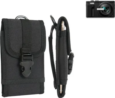 Produktbild von K-S-Trade Kameratasche Gürteltasche kompatibel mit Panasonic Lumix DMC-TZ81 Outdoor Gürtel Tasche für Kompaktkamera Holster Fototasche