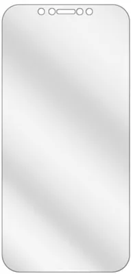 A clear illustration of a smartphone screen protector.