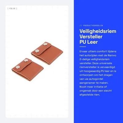 Productafbeelding van Veiligheidsgordel Versteller - Gordelbeschermer - Gordelkussen