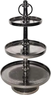 Produktbild von Etagere -Chelsea- Metall 40x25cm anthrazit