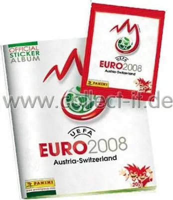 Produktbild von Panini EM Euro 2008 - kompletter Satz - 535 Sticker + Album zum