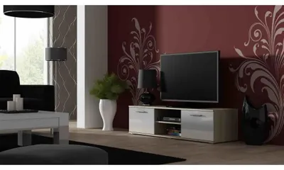 Produktbild von Cama SOHORTV140DS/BI, Sonoma-Eiche, Partikelbord, Sonoma-Eiche, Partikelbord, 1 Regale, Laminat