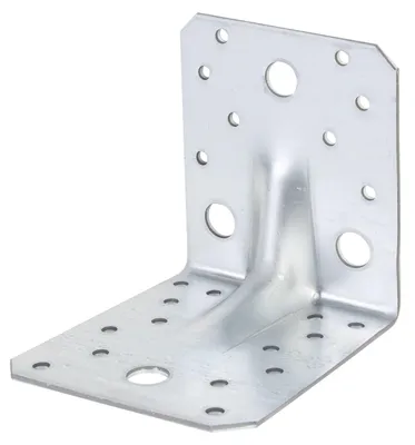 Produktbild von Alberts 20 x Schwerlast-Winkelverbinder mit Sicke 105x105x90 mm sendzimirverzinkt stabiler Winkelverbinder für Holzbau