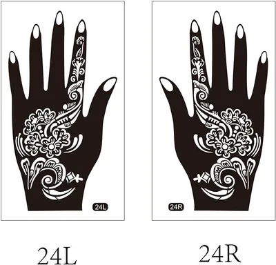 Produktbild von INF Temporäre Tattoo-Aufkleber für den Handrücken - 1 Paar