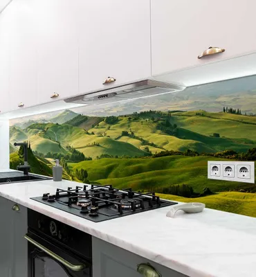 Produktbild von Küchenrückwand selbstklebend Weinberge Spritzschutz Folie 120 x 60cm