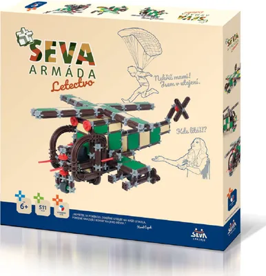 Produktbild von Seva - Baukästen SEVA ARMY Air Force Kunststoff 511 Stück in Box 35x33x5cm