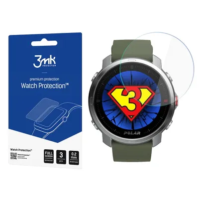 Produktbild von 3mk Display Hybridglas Watch Protection für Polar Grit X 0,2mm (3 Stück)