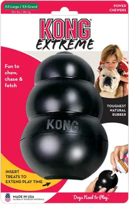 Produktbild von KONG Classic XXL, schwarz - Kauspielzeug aus Naturkautschuk für Hunde
