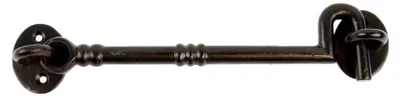 Produktbild von Verzierter Kabinenhaken mit Auge - 225 mm - Schwarz