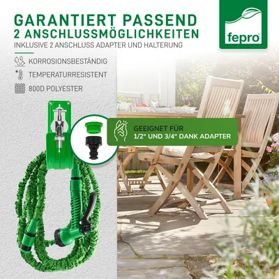 Gartenschlauch-Halterungen, 6 Stück - 35,6 Cm Hoch, Für 3/4 Zoll Schläuche, Grün, Aus Kunststoff